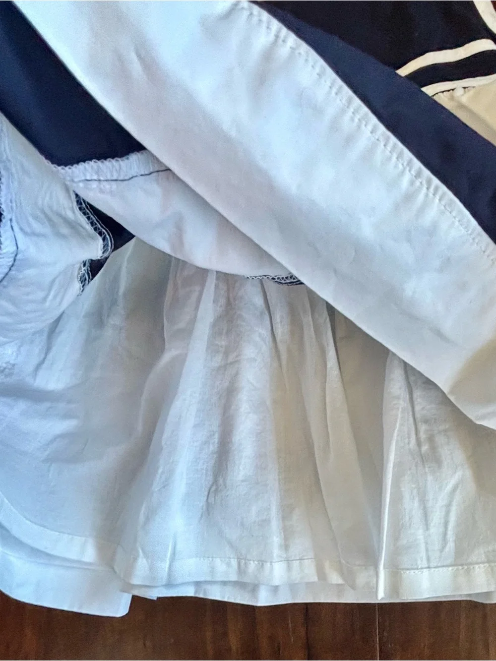 GAP Navy and White Striped Sleeveless Dress